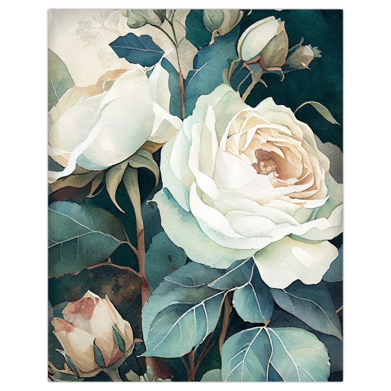 White Rose Luxury Duvet Covers