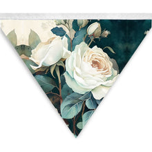 Load image into Gallery viewer, White Rose Luxury Bunting