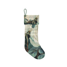 Load image into Gallery viewer, White Rose Luxury Christmas Stocking