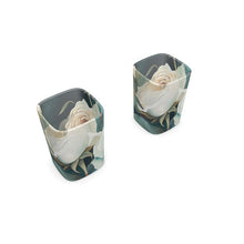 Load image into Gallery viewer, White Rose Luxury Square Shot Glass Set