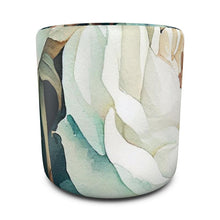 Load image into Gallery viewer, White Rose Luxury Pouffe