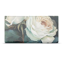 Load image into Gallery viewer, White Rose Luxury Travel Wallet
