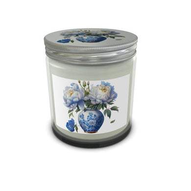 White & Blue Vase Luxury Candle