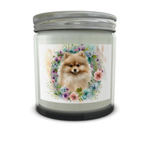 Load image into Gallery viewer, Watercolor Pomeranian Luxury Candle in a Jar