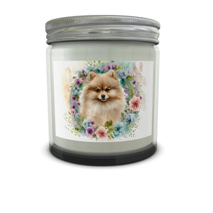 Watercolor Pomeranian Luxury Candle in a Jar