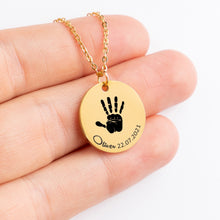 Load image into Gallery viewer, Actual Hand Print Necklace