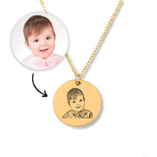 Load image into Gallery viewer, Baby Portrait Necklace