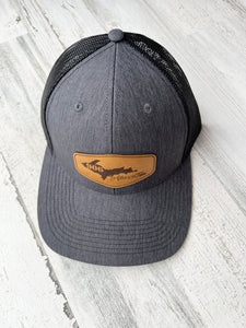 906 Leather Tagged Hat