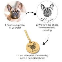 Load image into Gallery viewer, Pet Portrait Keychain