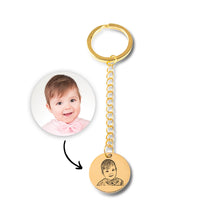 Load image into Gallery viewer, Baby Portrait Keychain