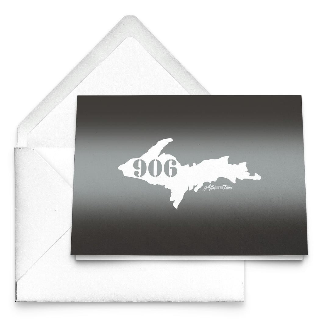 906 Michigan Yooper Black Folded Notecards