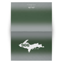 Load image into Gallery viewer, 906 Michigan Yooper Green Folded Notecards