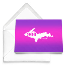 Load image into Gallery viewer, 906 Michigan Yooper Pink Folded Notecards