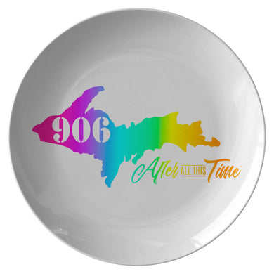 906 Michigan Yooper Rainbow Plate