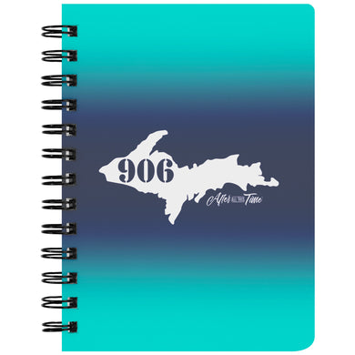 906 Michigan Yooper Teal and Navy Notebook