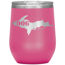 Load image into Gallery viewer, 906 Yooper Michigan 12oz Wine Insulated Tumbler