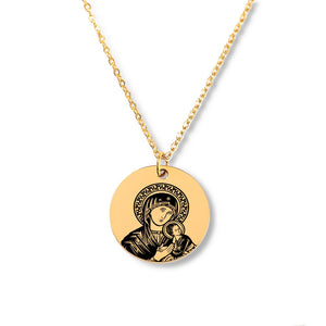 Virgin Mary & Baby Jesus Necklace