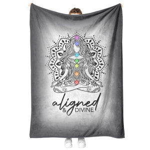 Aligned and Divine Fleece Blanket