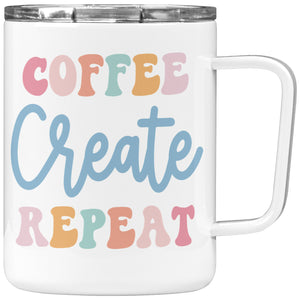 Coffee, Create, Repeat 10 oz Coffee Mug