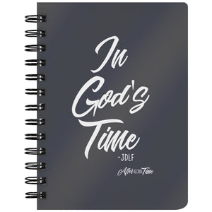In Gods Time Navy Notebook