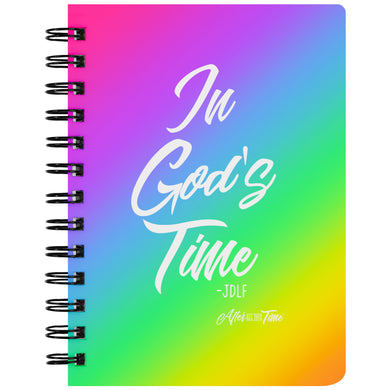 In Gods Time Rainbow Notebook