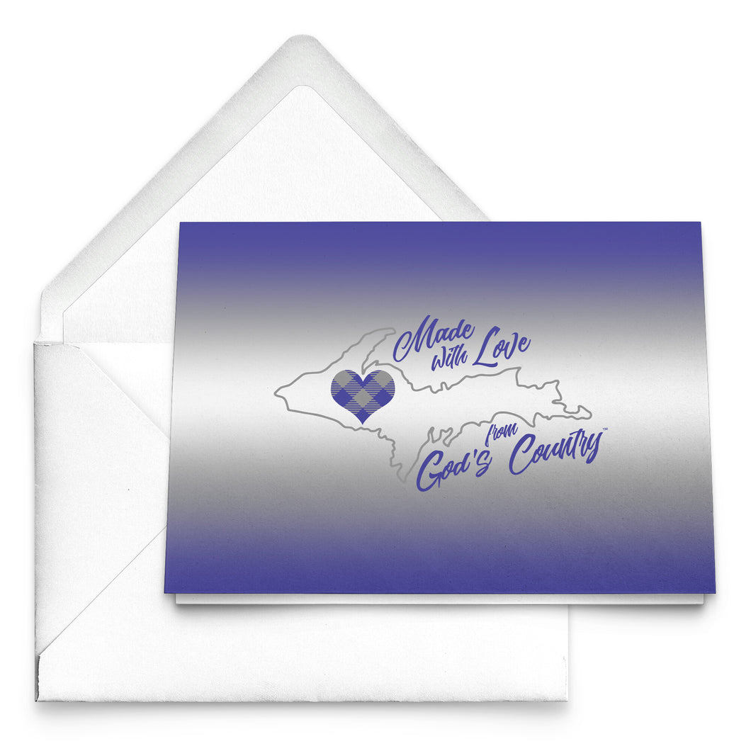 Made With Love Grey Michigan Folded Notecards