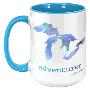 Michigan Great Lakes Adventurer 15 oz Coffee Mug