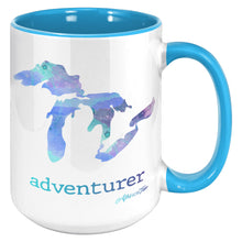 Load image into Gallery viewer, Michigan Great Lakes Adventurer 15 oz Coffee Mug