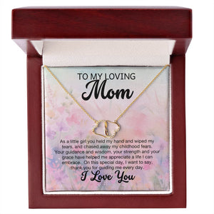 Everlasting Love Solid 10k Gold Necklace for Mom