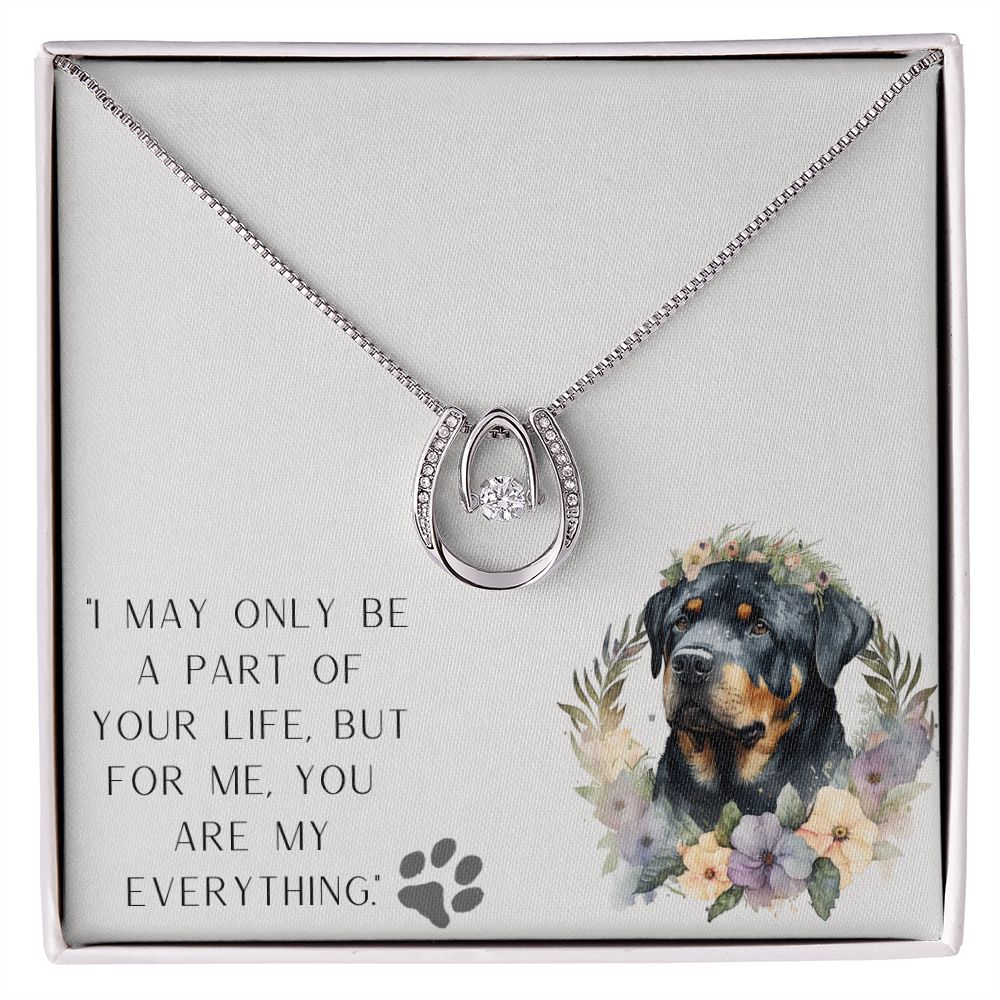 Lucky In Love Necklace - Rottweiler