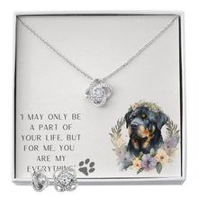 Load image into Gallery viewer, Love Knot &amp; Earring Set - Rottweiler