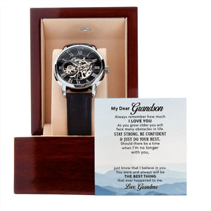 Men's Openwork Watch with LED Box - Grandson