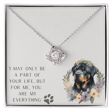Love Knot Necklace - Rottweiler