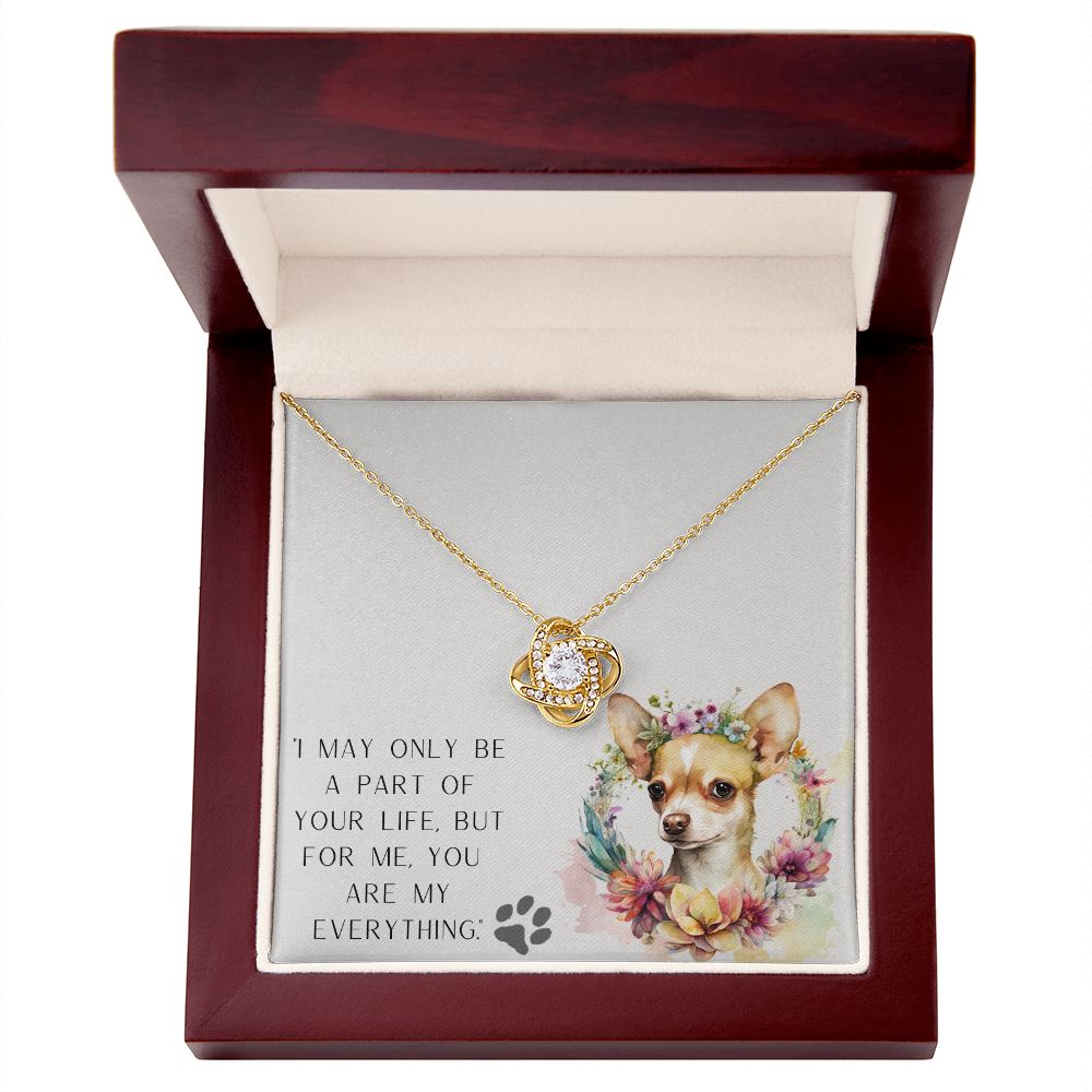 Love Knot Necklace - Chihuahua