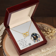 Load image into Gallery viewer, Interlocking Hearts Necklace - Rottweiler