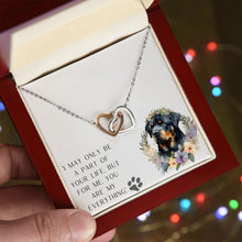 Load image into Gallery viewer, Interlocking Hearts Necklace - Rottweiler
