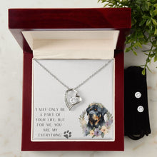 Load image into Gallery viewer, Forever Love Necklace and Cubic Zirconia Earring Set - Rottweiler