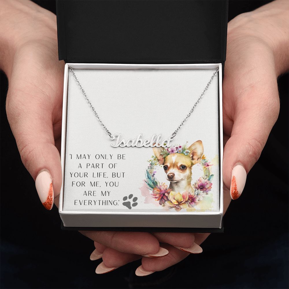 Custom Name Necklace - Chihuahua