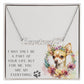 Custom Name and Heart Necklace - Chihuahua