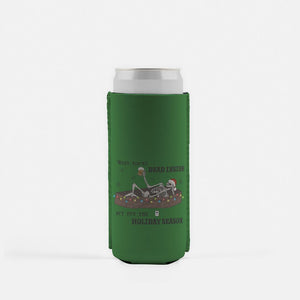 Funny Holiday Slim Can Cooler