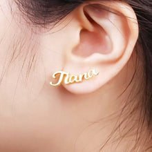 Load image into Gallery viewer, 520. Name Stud Earrings