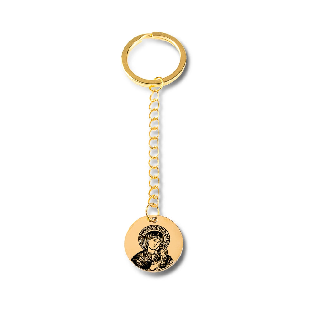 Virgin Mary & Baby Jesus Keychain