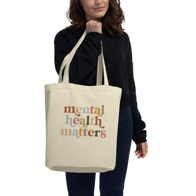 Mental Health Matters Tote Bag, Tote bag, mental health, mental health tote,