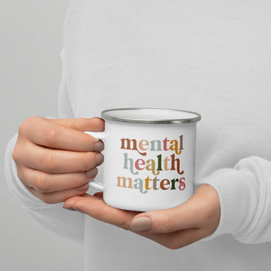 Mental Health Matters Enamel Mug