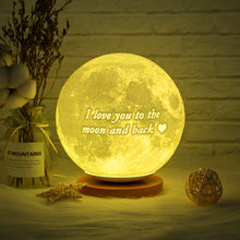 Load image into Gallery viewer, 3D Printing 16 Colors Remote Control LED Moon Lamp