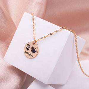 598. Handprint Necklace with Name