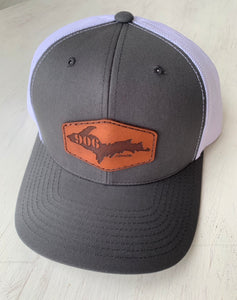 Logo Leather Tagged Hat