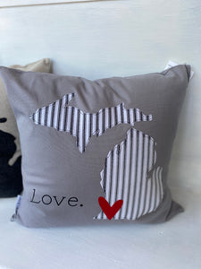 Michigan Love Pillow