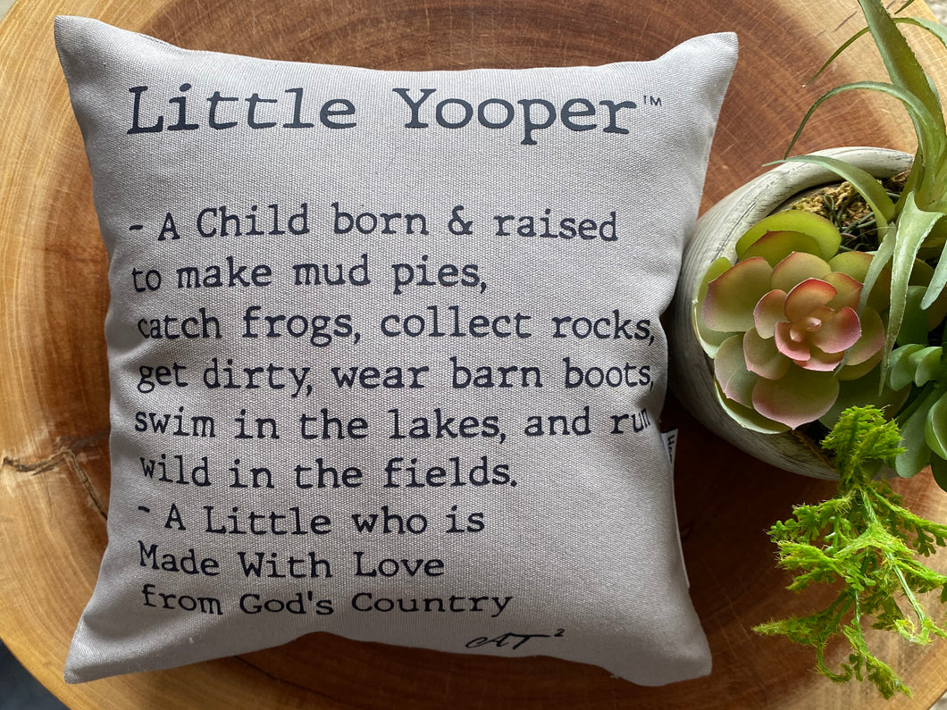 10 x 10 Little Yooper Mini Pillow