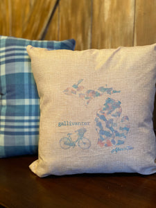 Gallivanter Michigan Pillow